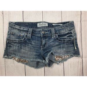 Daytrip Buckle Gemini Blue Cut Off Jean Short 27